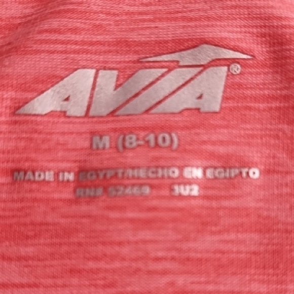2 Avia Pink and Green Fitted Short Sleeve Work out Athleisure Tee Shirts - Picture 8 of 16